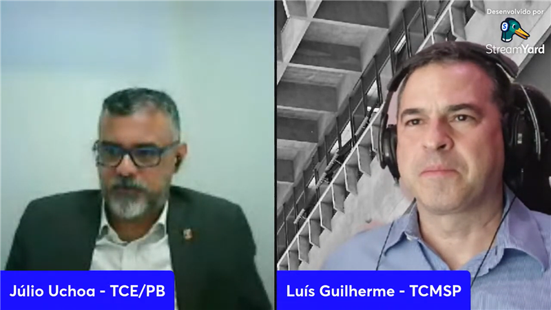 Na ocasião, Júlio Uchoa Cavalcanti Neto participa do Tardes de Conhecimento com mediação do auditor Luís Guilherme Damiani