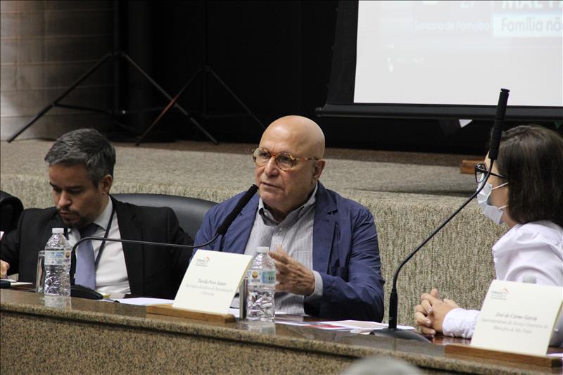 Conselheiro relator da matéria, Maurício Faria comandou a mesa técnica no Plenário do TCMSP