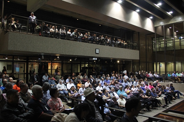 O curso lotou o plenário do TCMSP
