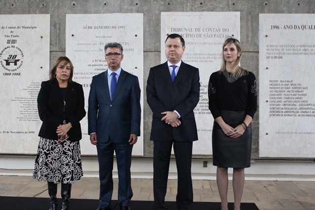 Sonia Maria de Souza (conselheira substituta), João Antonio, Roberto Braguim e Milena Giovanetti (conselheira substituta).