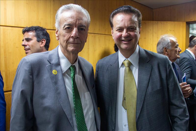 Presidente Domingos Dissei e o Secretário de Governo, Gilberto Kassab