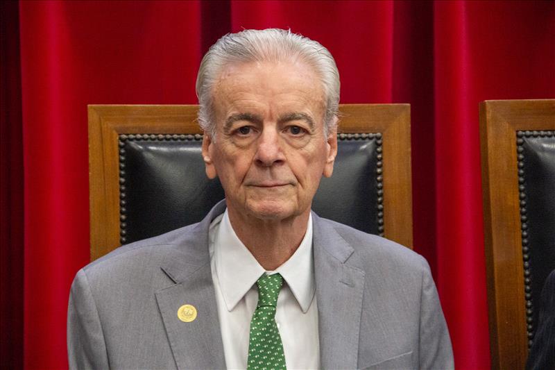 O presidente do TCMSP fez parte da mesa durante a solenidade no TCESP