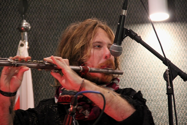 Fábio Pádua, na flauta transversal