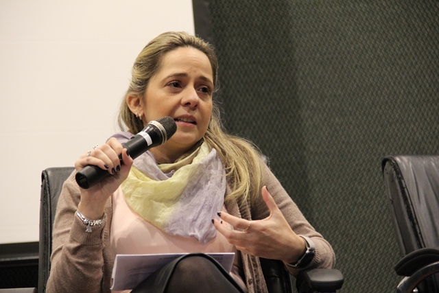 Profª. Maria Fernanda Pessatti de Toledo, debatedora e assessora jurídica de controle externo do TCMSP