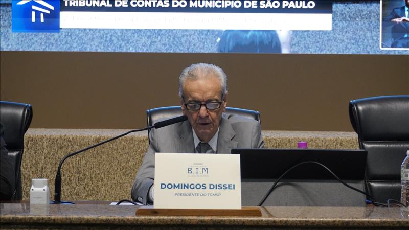 Conselheiro Domingos Dissei, presidente do TCMSP