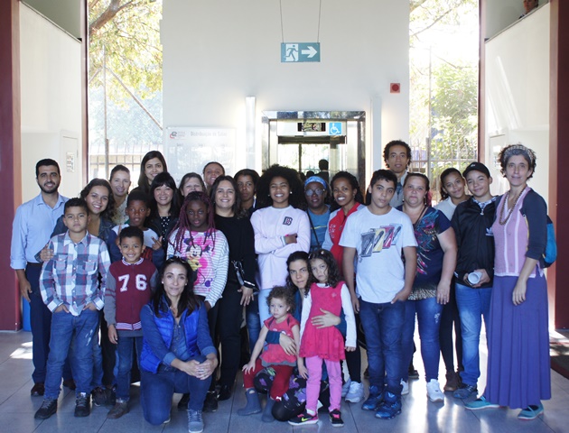 Visitantes posaram para foto na Escola de Contas do TCMSP