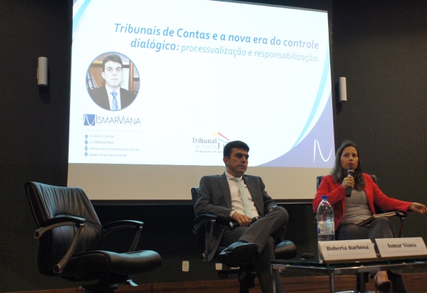 A palestra teve como tema “Tribunais de Contas e a Nova Era do Controle Dialógico – Processualização e Responsabilização”