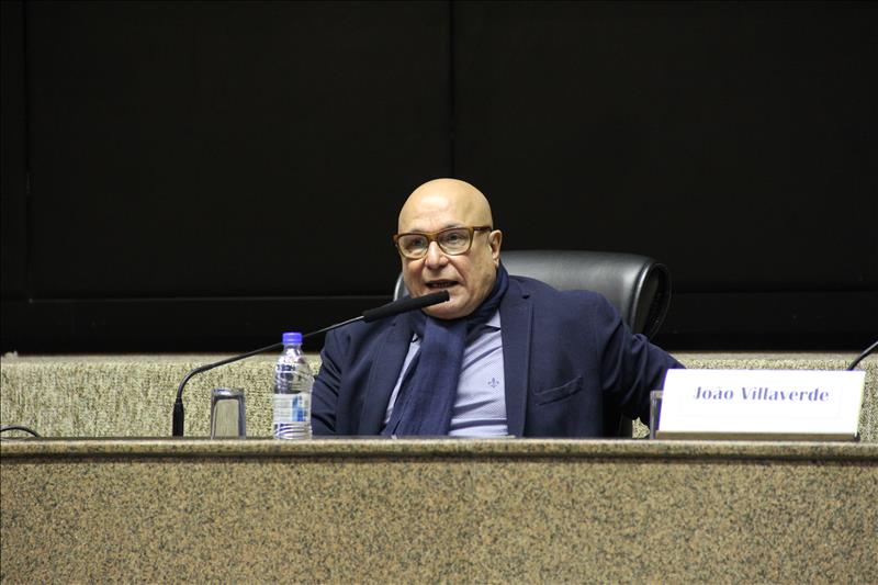 Conselheiro Mauricio Faria exaltou a respeitabilidade do palestrante 