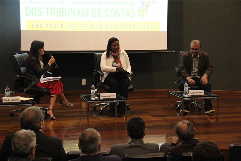 Flávia Lacerda, Fernanda Costa e Sérgio Amadeu 