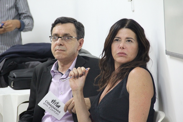 Assessor da Presidência do TCMSP, Rosano Maieto, e assessora de Gabinete, Sandra Caruso