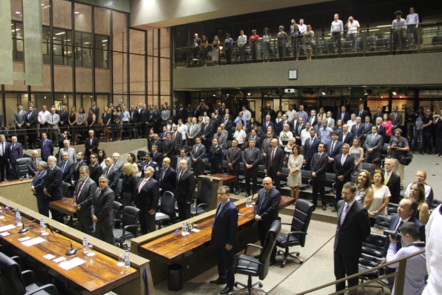 A cerimônia de posse de João Antonio foi realizada na manhã desta segunda-feira (27/01)