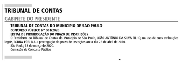 Diário O?cial da Cidade de São Paulo - Quinta-feira, 19 de março de 2020