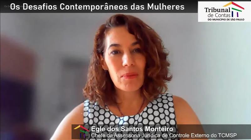 O uso do espaço público pelo viés feminino permeou a fala de Egle dos Santos Monteiro, chefe da Assessoria Jurídica de Controle Externo do TCMSP