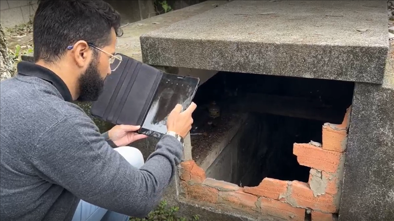 Auditor fiscaliza túmulo em cemitério de Santo Amaro 