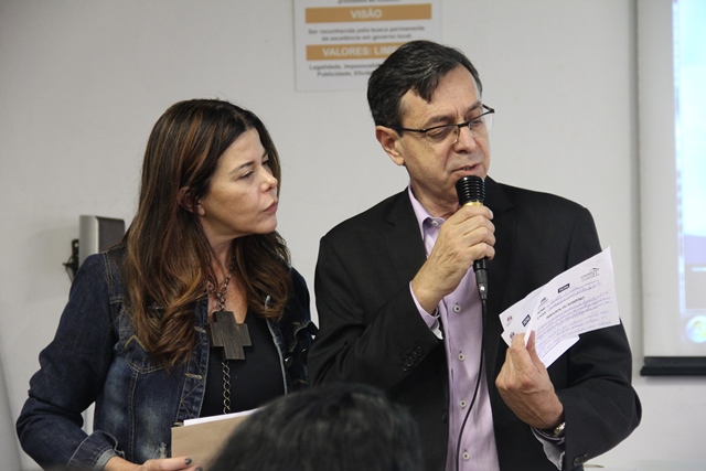 Assessora e assessor da Presidência do Tribunal, Sandra Caruso e Rosano Maieto