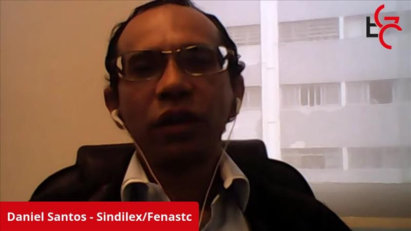 O vice-presidente da Sindilex pelo TCMSP, Daniel Santos.