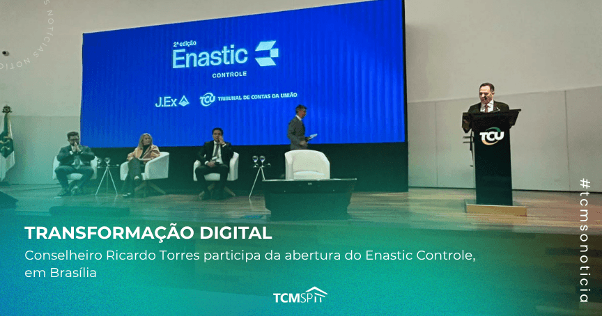 Conselheiro Ricardo Torres participa da abertura do Enastic Controle, em Brasília